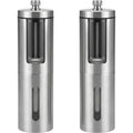Daypact Slateband Manual Salt Pepper Grinder Set 8 in Brushed Steel Pair - Product view